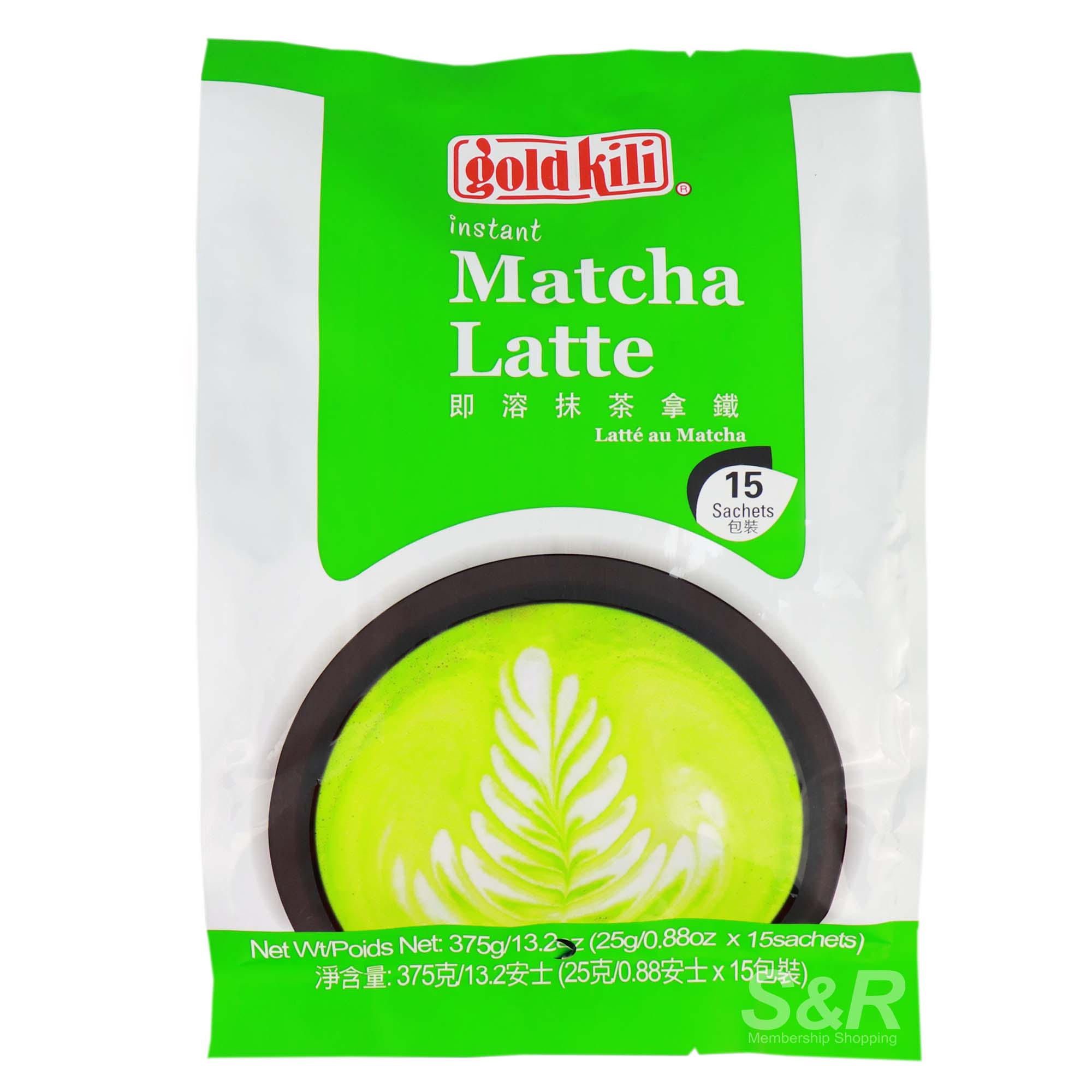 Gold Kili Instant Matcha Latte 15 sachets